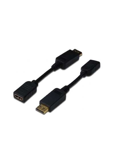Assmann Ak-340408-001-s Displayport Dp Hdmi Adaptörü, Kablolu, Dp Erkek - Hdmi Tip A Dişi, 0.15 Me