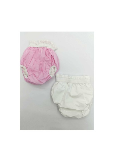 2 Adet Bebek Alıştırma Külot Pembe Beyaz - 602767496 Pembe Beyaz