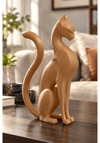 Kedi Anıtı Figürlü Dekoratif Biblo 14255141