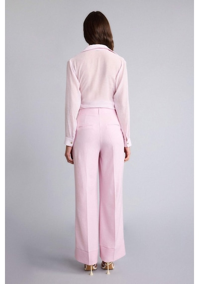 Defacto Wıde Leg Normal Bel Düz Paça Pantolon H0854ax26smpn69 Pembe-pn69