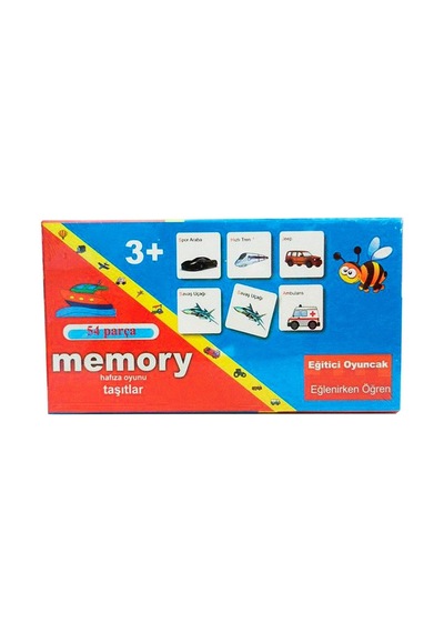 Memory 54 Parça Hafıza Oyunu Taşıtlar