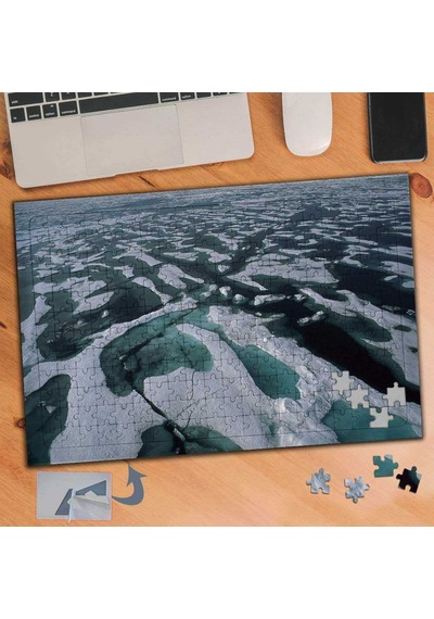 Buz Tutmuş Deniz - Kış Mevsimi 240 Parça Puzzle Yapboz Tablo-819