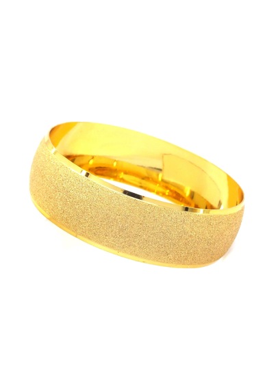 Ferizz Altın Kaplama Simli Model Bilezik 2 Cm Blz-3036 Altın