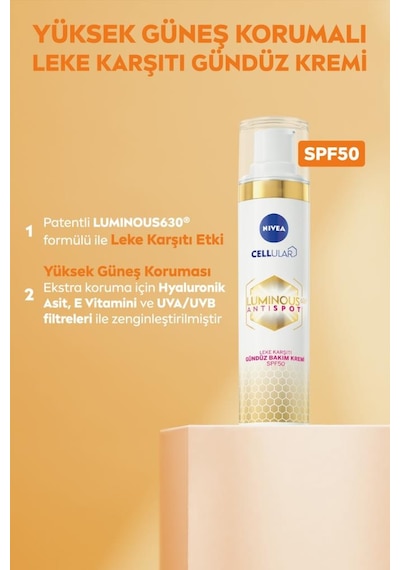 Luminous630 Leke Karşıtı Cilt Bakım Rutin, Güneş Koruyucu Yüz Kremi 40ml Ve Gece Kremi,çanta Hediye