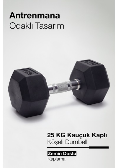 Çelik Ağırlık, Metal Tutma Yerlerine Sahip Tekli Dambıl-kdb 25 Kg Tekli