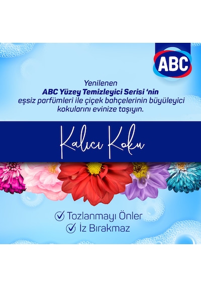 ABC Yüzey Temizleyici Bahar Tutkusu 4 x 2500 ML ABC Yüzey Temizleyici Bahar Tutkusu 4 x 2500 ML
