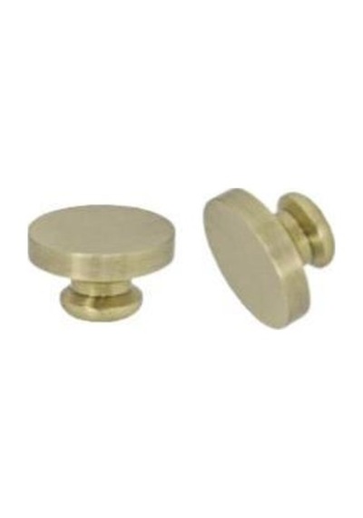 Boş Mum Mühür Pirinç Damga Başlığı Yuvarlak 25mm Bronz