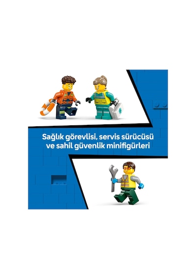 LEGO® City Uçak, Servis Kamyonu ve Hoverkraft Karışımı 60505 -7 Yaş ve Üzeri Çocuklar İçin Yaratıcı Oyuncak Yapım Seti (990 Parça)