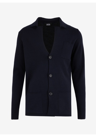 Alpha Studio Lacivert Erkek %100 Yün Slim Fit Ceket Au-7070n Jacket/coat
