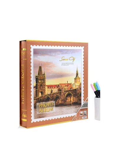 Kutulu Desenli Fotoğraf Albümü 500'lük 10x15