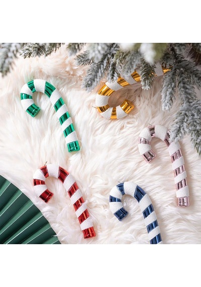 Asılabilir Yılbaşı Yeniyıl Ağacı Süsü Baston Şeker Candy Cane 14cm Christmas New Year Candy Stick Ornaments