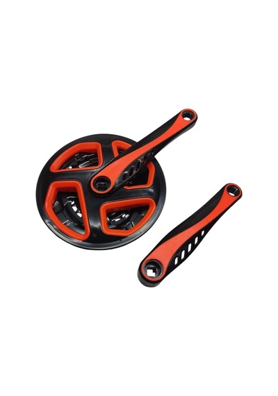Bisiklet Aynakol Sağ Sol Takım 3 Lü Dişli- 24/34/42t X 170mm Siyah Turuncu Renk