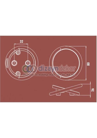Aksesuar Mobilya Kulp Parlak Altın Mat Siyah 32 Mm. Dole
