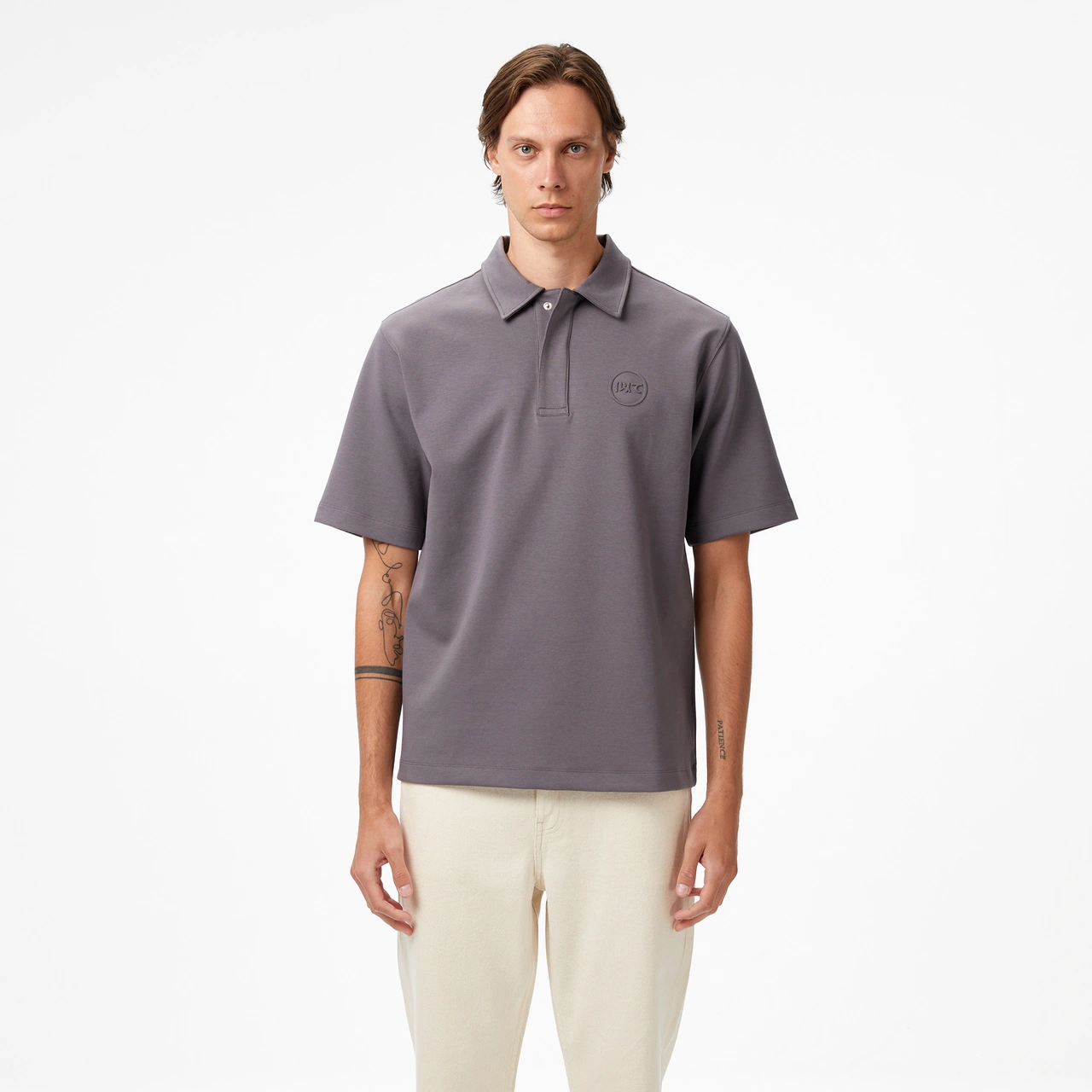 United4 Unıted4 Classic Erkek Gri Polo Zoku Gri