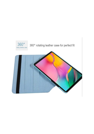 Tuva Teknoloji Galaxy Tab A7 Lite T225 Uyumlu Dönebilen Standlı Kılıf-mavi Tablet Kılıfı