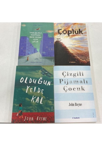 Tudem Set Çizgili Pijamalı Çocuk Olduğun Yerde Kal Çöplük Yanlışlıkla Dünyanın Öbür Ucuna Uçan Çocuk