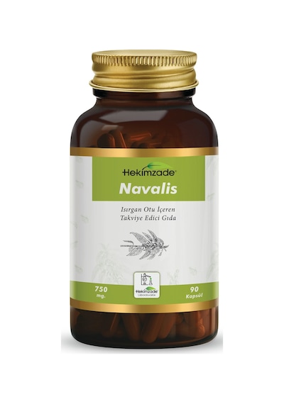 Hekimzade Navalis Isırgan Otu İçeren Takviye Edici Gıda 750mg 90 Kapsül