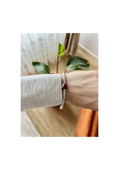 Çilek 925 Ayar Gümüş Charm