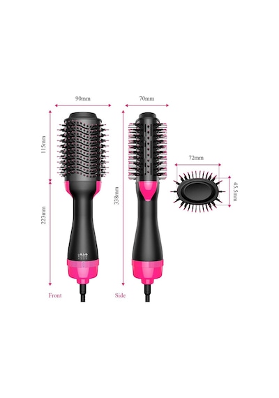 Sıcak Hava Fırçası Çok Fonksiyonlu Saç Kurutma Makinesi Düzleştirici Bigudi Tarak Bir Profesyonel Salon Saç Fön Makinesi 56873074