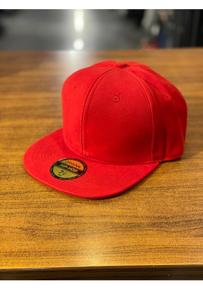 Hiphop Snapback Rapper Basket Kırmızı Kanvas Cap Şapka