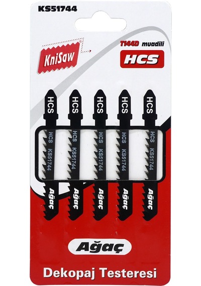 Knisaw Ks51744 Ahşap Kesim Dekupaj Testere Ağzı Yedek Bıçak 5'Li