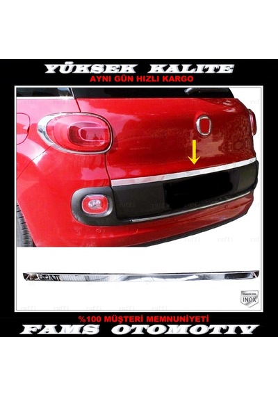 Fiat 500L Krom Alt Bagaj Çıtası 2013 Üzeri P. Çelik