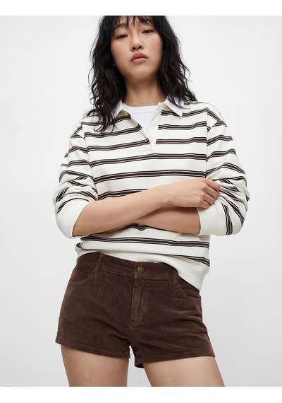 Koton Cepli Çizgili Düğmeli Uzun Kollu Polo Yaka Rahat Kalıp Sweatshirt Kahverengi Çizgili 6sal10218ık Kahverengi Koton Cepli Çizgili Düğmeli Uzun Kollu Polo Yaka Rahat Kalıp Sweatshirt Kahverengi Çizgili 6sal10218ık Kahverengi