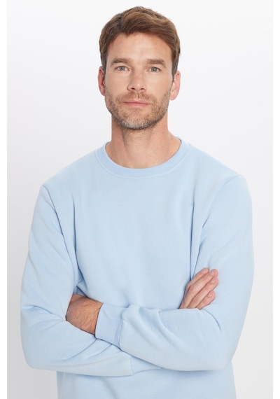 Tudors Unisex Oversize Geniş Kesim Pamuklu Yumuşak Dokulu İçi Polarlı Basic Mavi Bisiklet Yaka Sweatshirt-31984 Mavi Tudors Unisex Oversize Geniş Kesim Pamuklu Yumuşak Dokulu İçi Polarlı Basic Mavi Bisiklet Yaka Sweatshirt-31984 Mavi