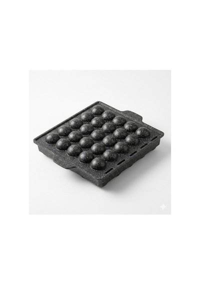 32 Cm Kartopu Döküm Kek Kalıbı Çoklu Lokmalık 320 280 65 Mm Siyah