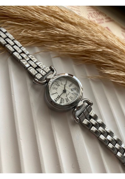 Rub065 25 Mm Rubsey Retro Minimal Hasır Kordon Vintage Kadın Kol Saati Siyah