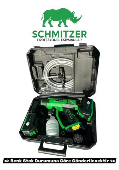 Schmıtzer Sch-2002y Pro 21v Brushless Motor Yüksek Basınçlı Şarjlı Oto Araba Yıkama Makinesi 3 Kademe Dijital Göstergeli 30