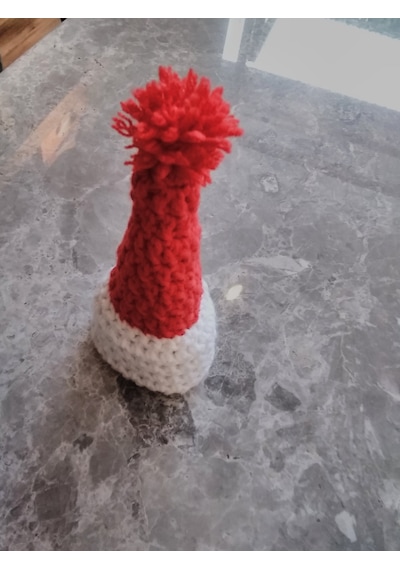 Noel Baba Yılbaşı Şapkası 10cm 3cm