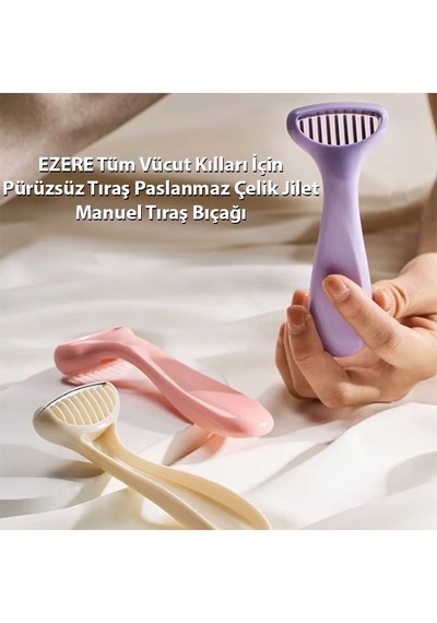 Ezere Tüm Vücut Kılları İçin Pürüzsüz Tıraş Paslanmaz Çelik Jilet Manuel Tıraş Bıçağı- 5775