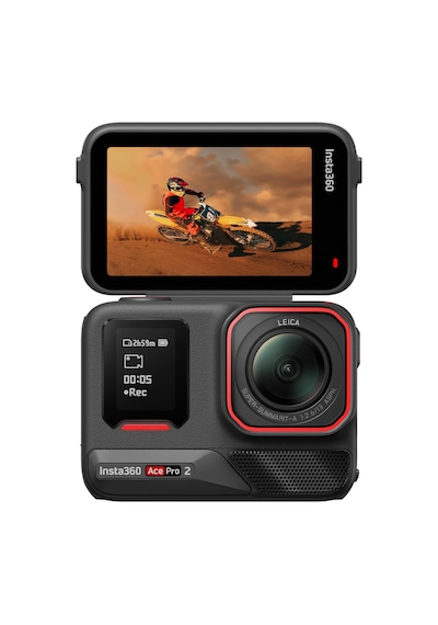 Ace Pro 2 Xplorer Bundle 8K Aksiyon Kamera Siyah / Gümüş Deklanşör Düğmeli Tutma Aparatlı Set