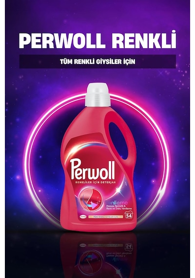 Perwoll Geliştirilmiş Renkli Sıvı Çamaşır Deterjanı 2970 Ml 0.75 LT - 2.5 LT - 12 KG