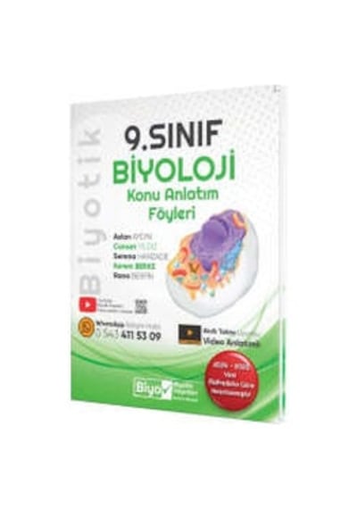 Biyotik Yayınları 2025 9. Sınıf Biyoloji Konu Anlatım Föyleri