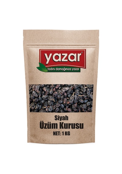 Yazar Siyah Üzüm Kurusu 1 KG