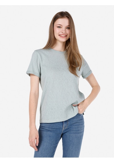 Colin's Colins Yeşil Kadın Tshirt K.kol Cl1068563 Q1.v2 Mgr Mint Yeşili