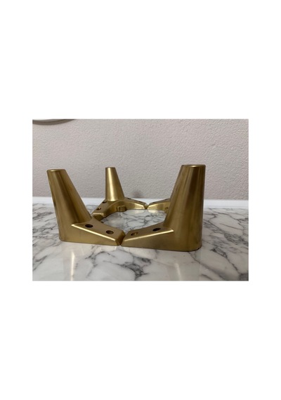 4lü Set 12cm Gold Lüks Mobilya Sehpa Koltuk Kanepe Tv Ünitesi Yükseltme Ayağı Gold