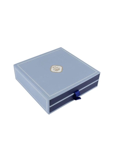 Blue Garden 2li Tatlı Tabağı 22cm-7885 Mavi