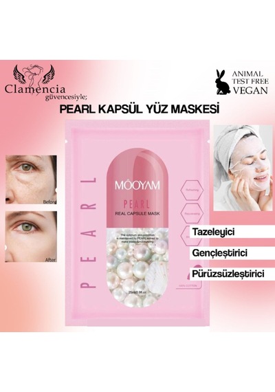 Mooyam Capsule Mask Pearl Kağıt Yüz Maskesi