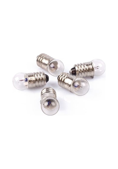 Nostalji 3 Pilli El Feneri Ampulu 3.5 Volt -- 5 Adet-- 1 Adet 5'Li N11.1267 Çok Renkli