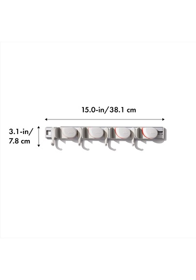 Oxo Good Grips Duvar Düzenleyici, Paspas Ve Süpürge İçin, 7,6 X 12,7 X 43,2 Cm Sku: Smg8690010226570 100