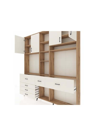 Arges Dolap 11 Raflı 6 Çekmeceli 4 Kapaklı 220x30x243 Çam-aytaşı/aytaşı Aytası/aytası Arges Dolap 11 Raflı 6 Çekmeceli 4 Kapaklı 220x30x243 Çam-aytaşı/aytaşı Aytası/aytası