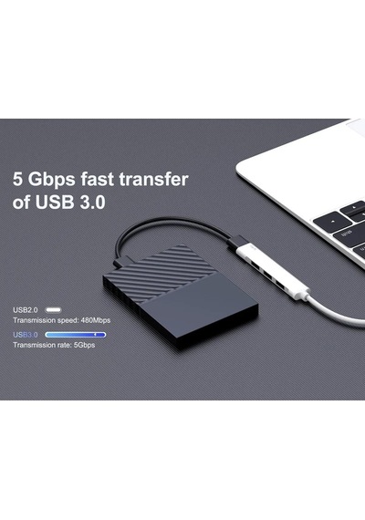 All 4 In 1 Type-c To Usb 3.0 Hub Adaptör Çevirici Dönüştürücü Çoğaltıcı