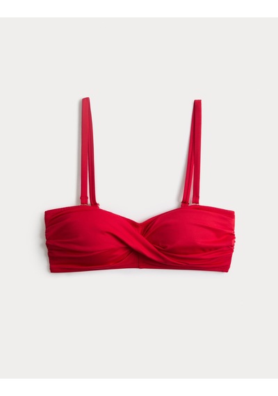 Marks & Spencer Dolgulu Detaylı Bandeau Bikini Üstü Kırmızı