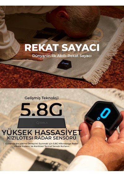 Iqibla Smart Salat Counter SC01 - Rekat Sayacı Siyah