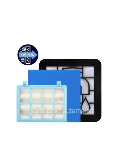 Philips Uyumlu Fc 9334 Powerpro City  Hepa Filtre Seti