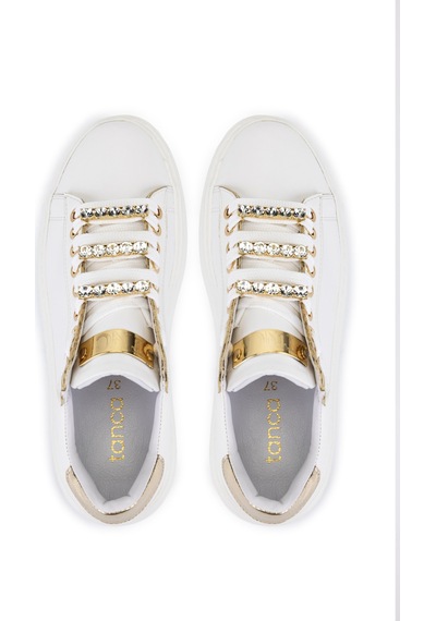 Tamer Tanca Kadın Suni Deri Beyaz Sneakers & Spor Ayakkabı 1009 001 Bn Ayk Sk23/24 Beyaz Cılt