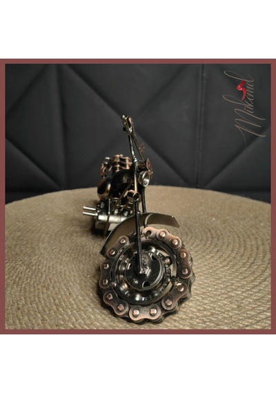 Steampunk Metal Motosiklet Maketi Koleksiyoner Ve Bikerlar İçin